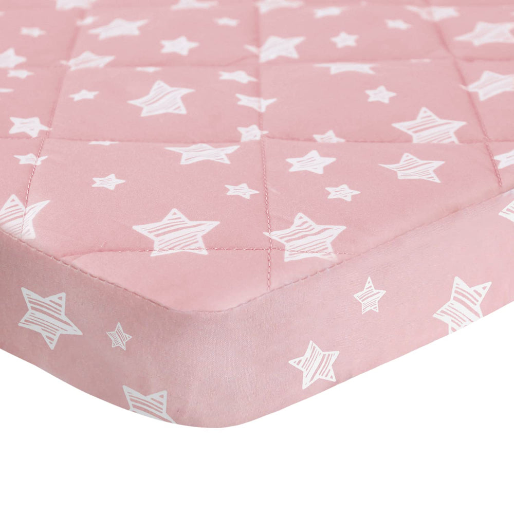 Moonsea breathable microfiber top keeps baby comfortable during naps.