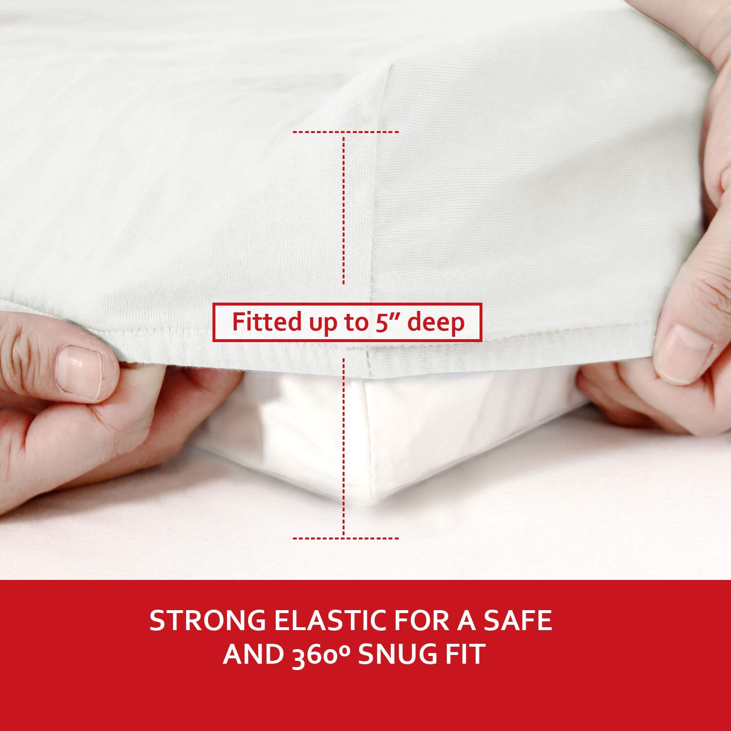 Moonsea white cover is machine washable for easy care.