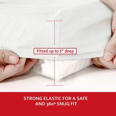 Moonsea white cover is machine washable for easy care.