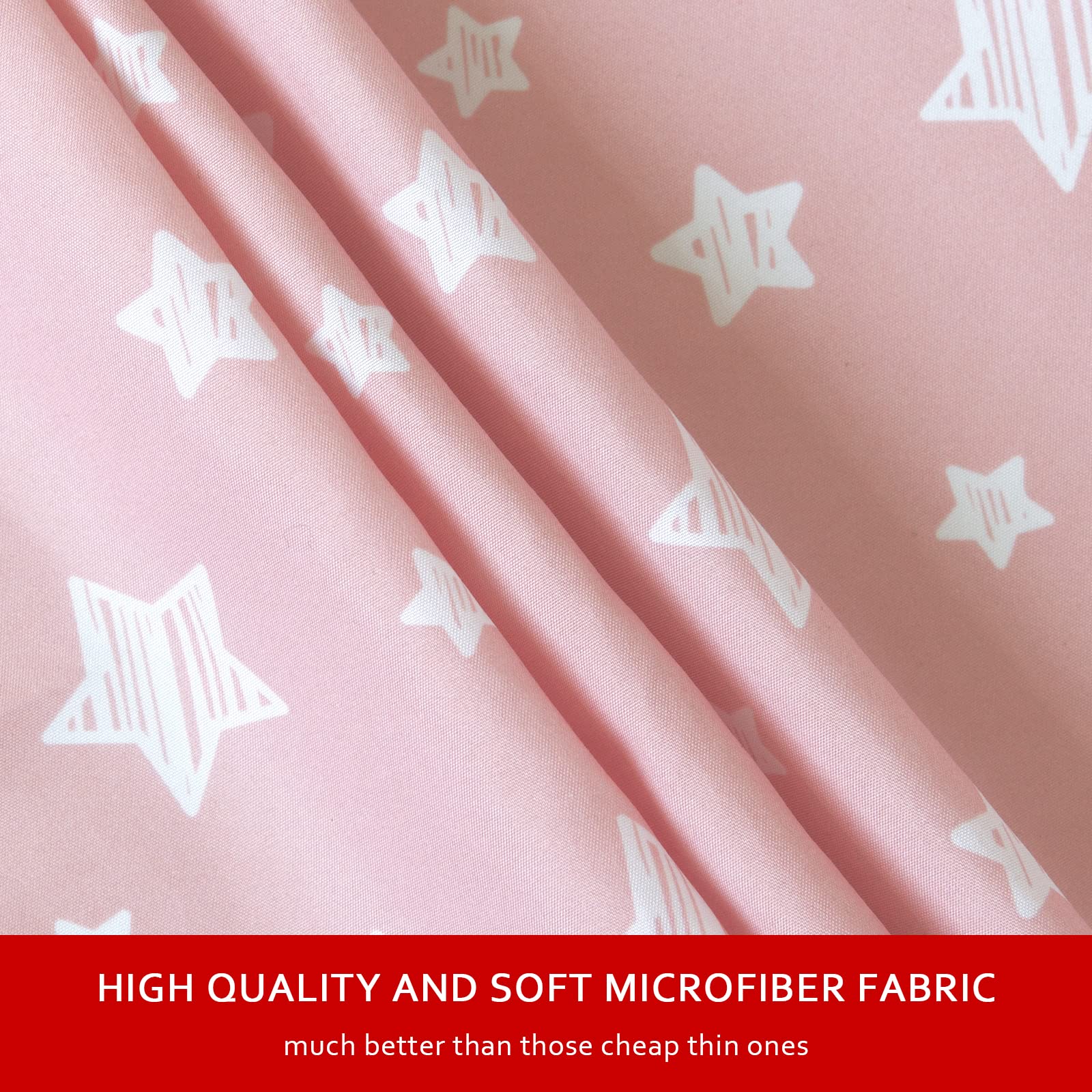 Moonsea microfiber fabric close-up shows soft, breathable texture for baby comfort.
