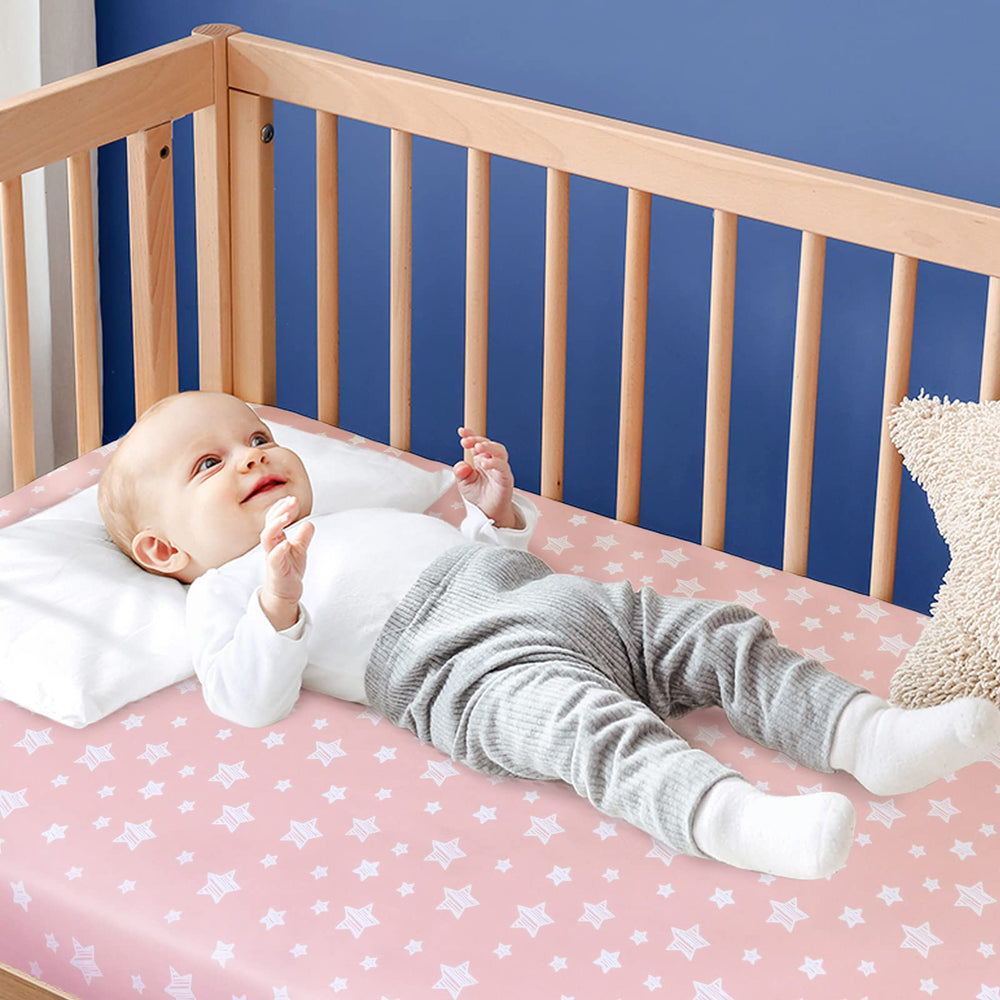 Moonsea 4-pack shows soft, colorful patterns to brighten the nursery