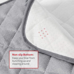 Moonsea liner bottom non-slip surface for stability.