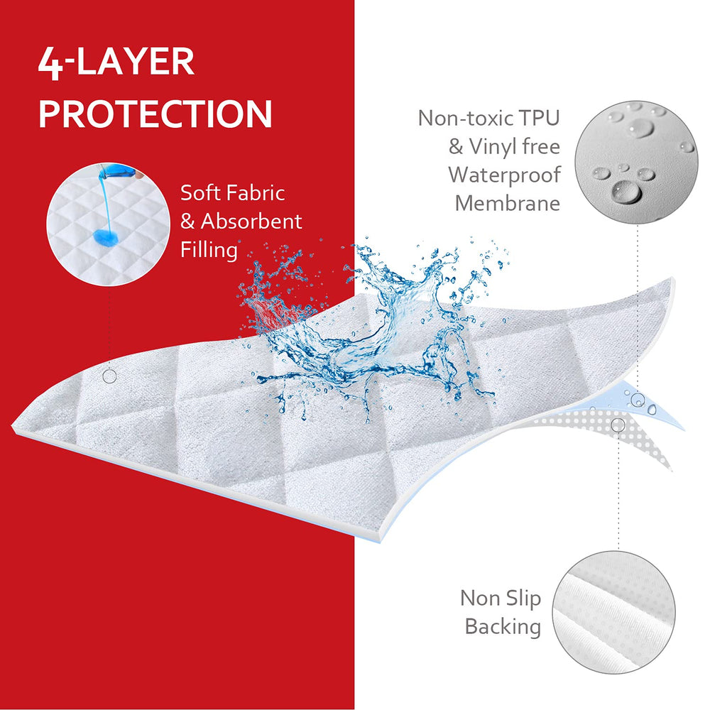 Moonsea quilted absorbent fabric offers softness and quick spill absorption