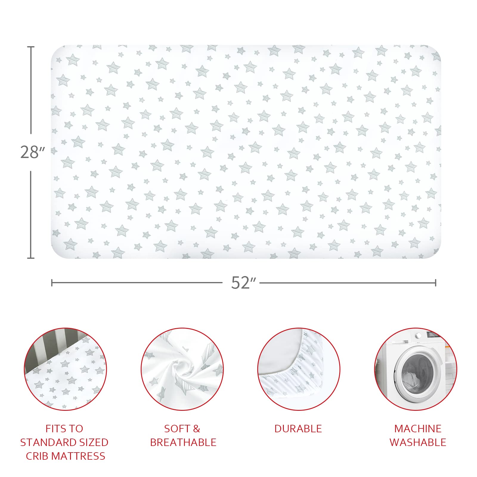 Moonsea sheets are machine washable for easy care and colorfastness.