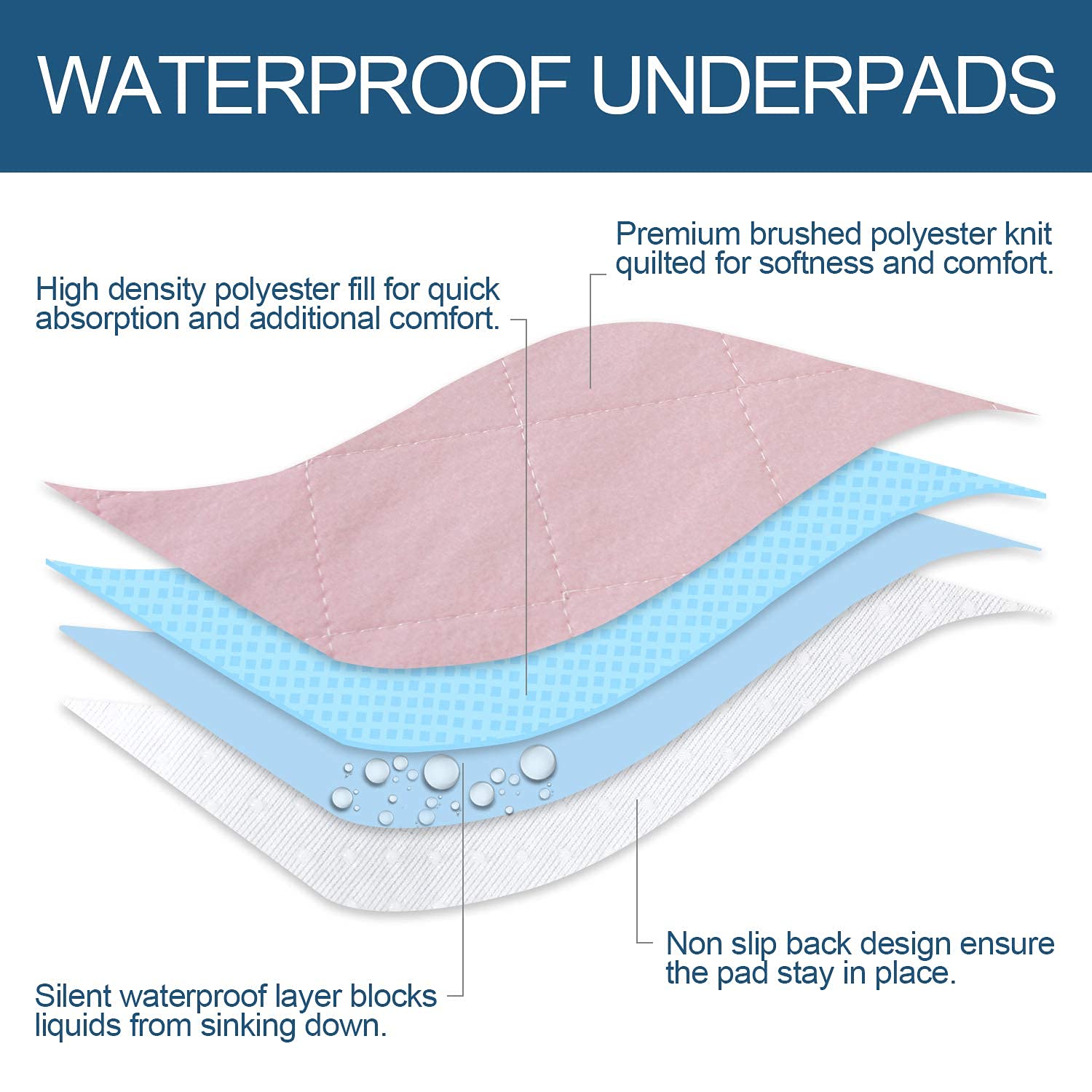 Moonsea four-layer design with soft top and quick absorption.