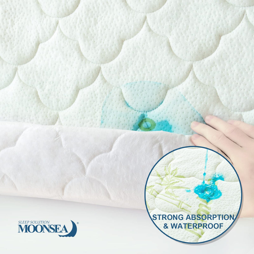 Moonsea protector features a quiet, noiseless design for restful nights.