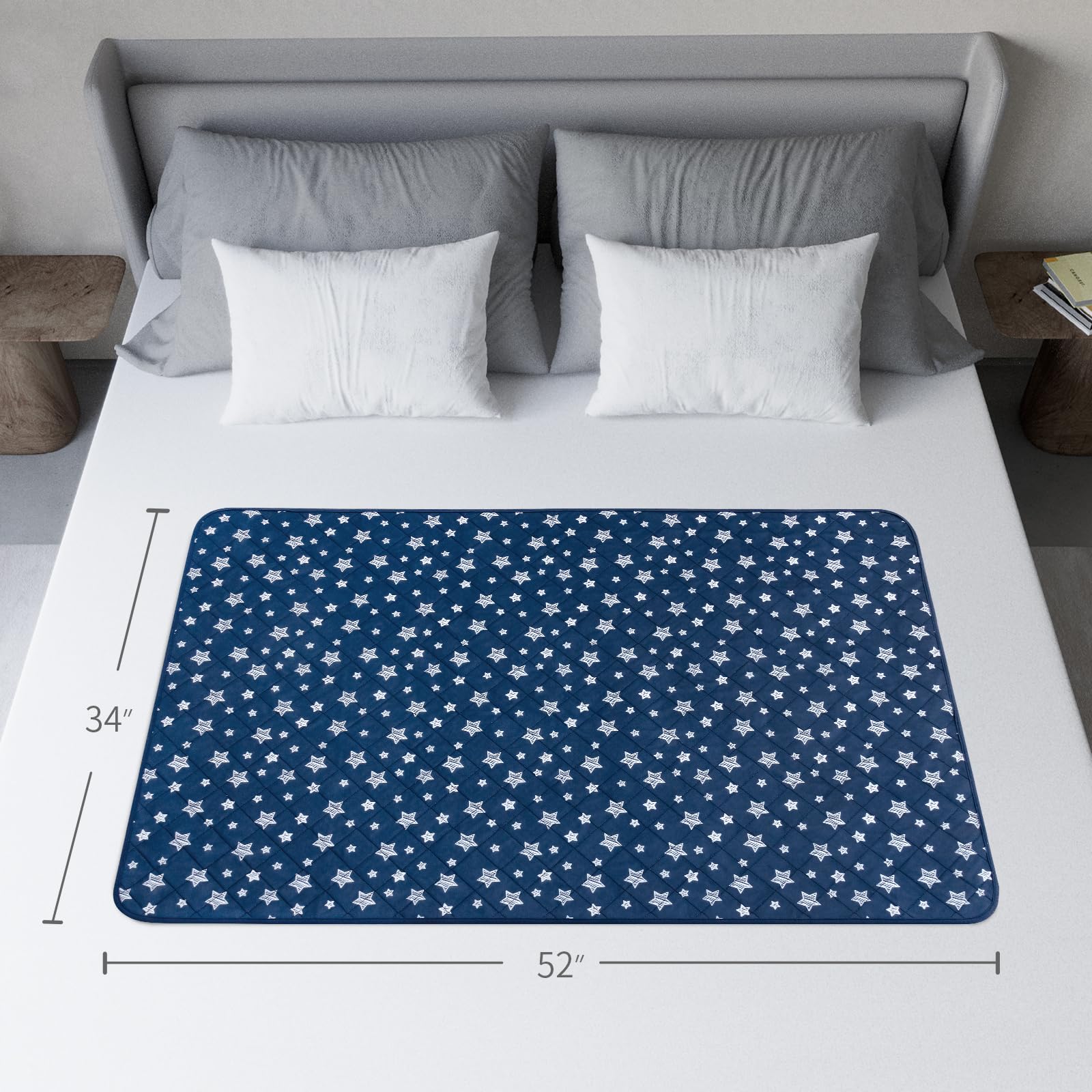 Moonsea 34x52 pad ideal for adults, kids, and pets