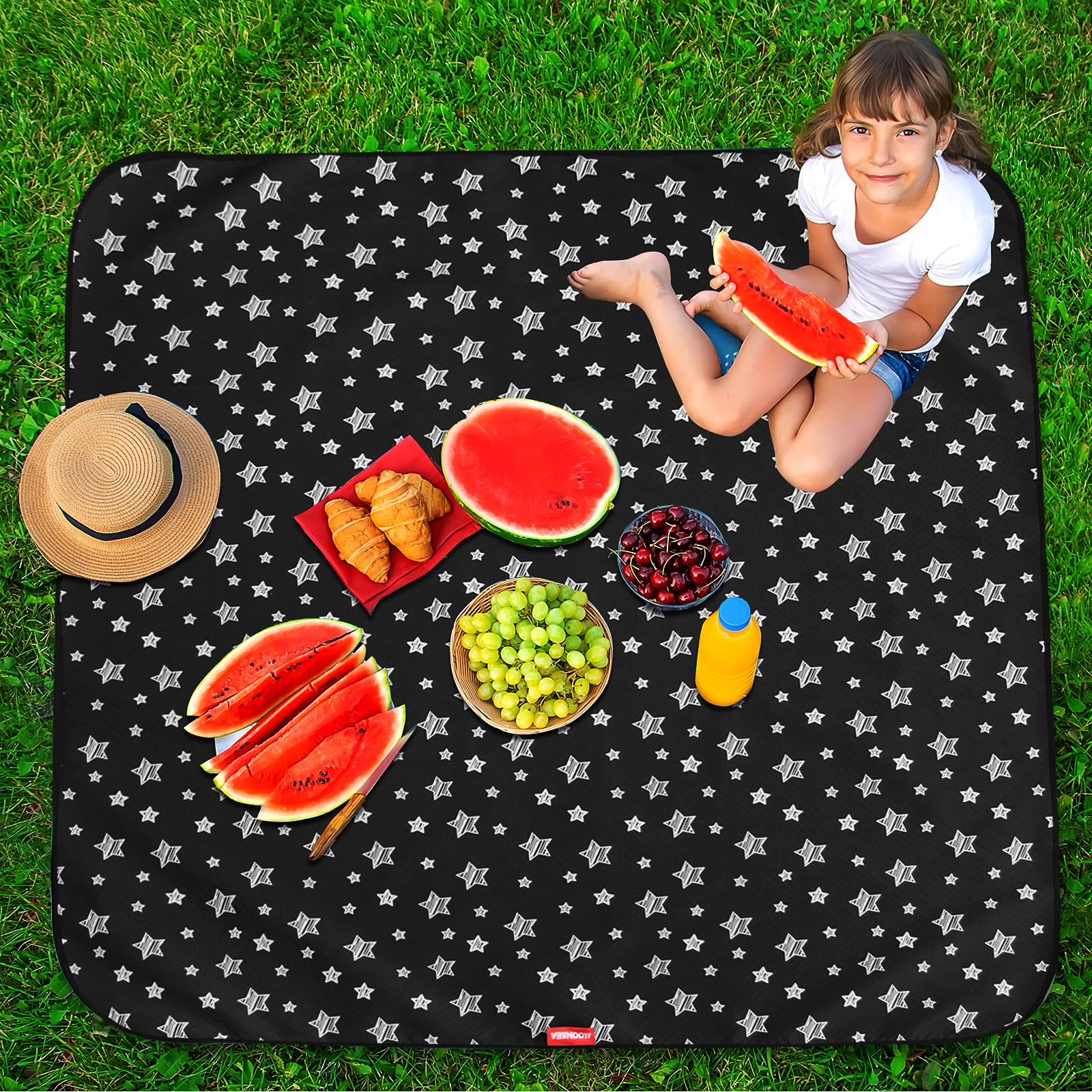 Moonsea multi-use mat for high chair, crafts, and playtime.