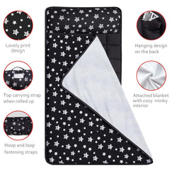 Moonsea nap mat measures 21x50 inches, ideal for standard cot spaces.
