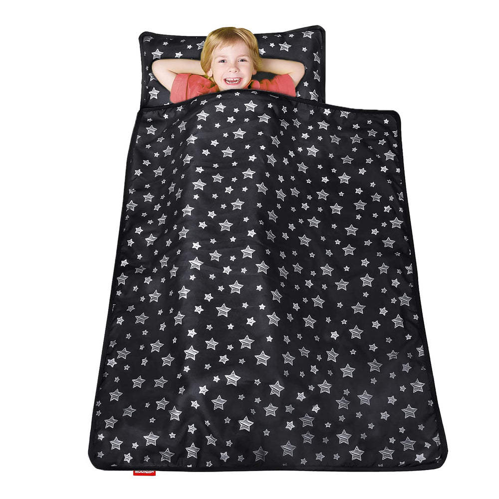 Moonsea nap mat is easy to care for—machine wash cold, tumble dry low.
