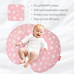 Moonsea nursing pillow cover fits 22.5x18 inch pillows for larger Boppy models