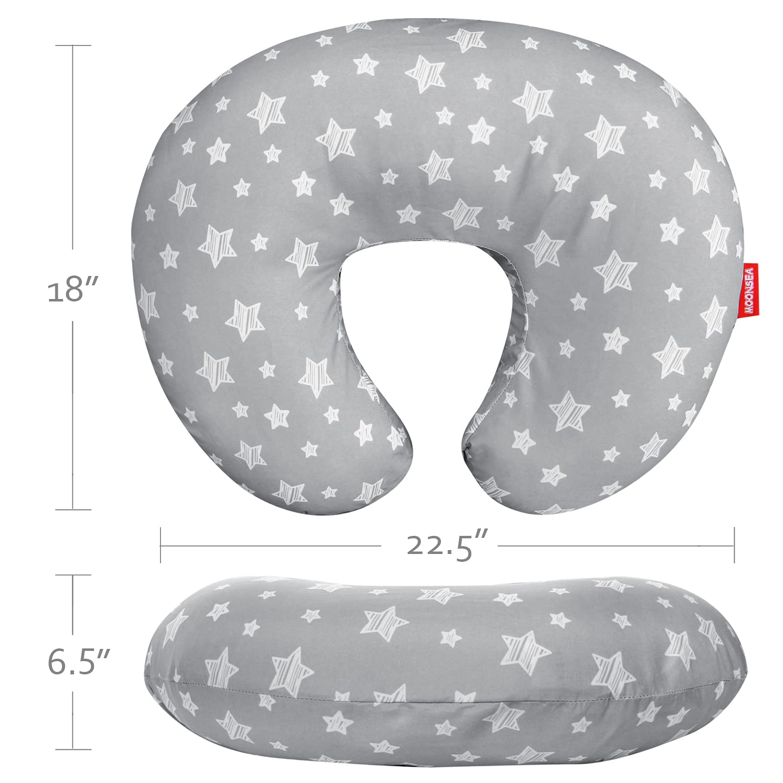 Moonsea two-pack nursing pillow covers set for convenience and value