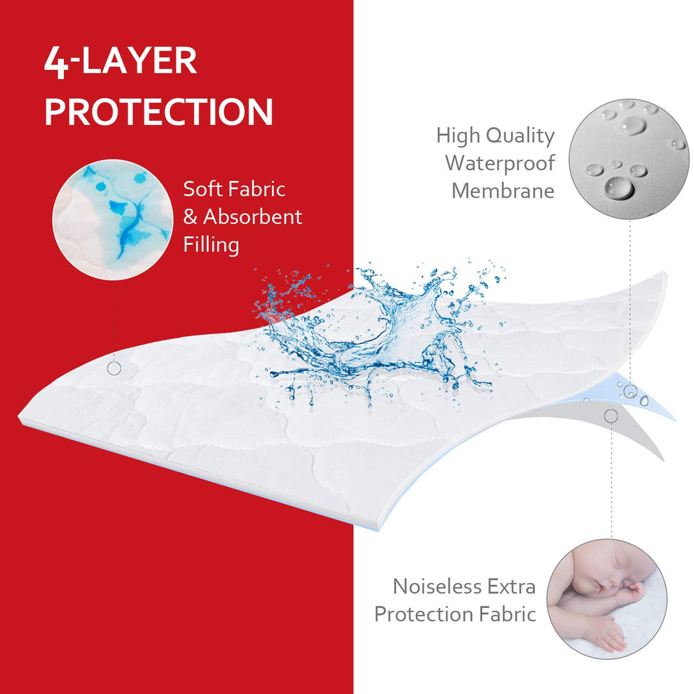 Moonsea pad features a waterproof middle layer to protect against spills.