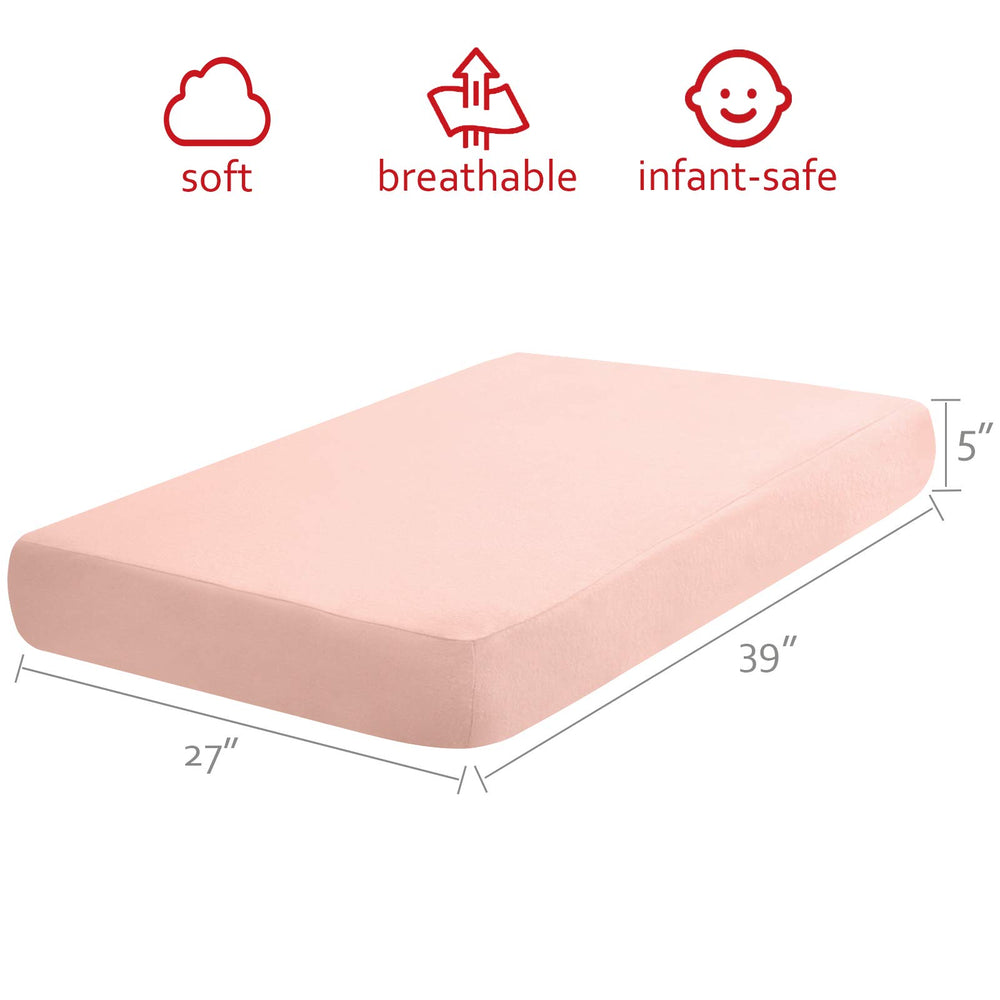 Moonsea 5-inch depth pocket keeps the mattress pad in place.