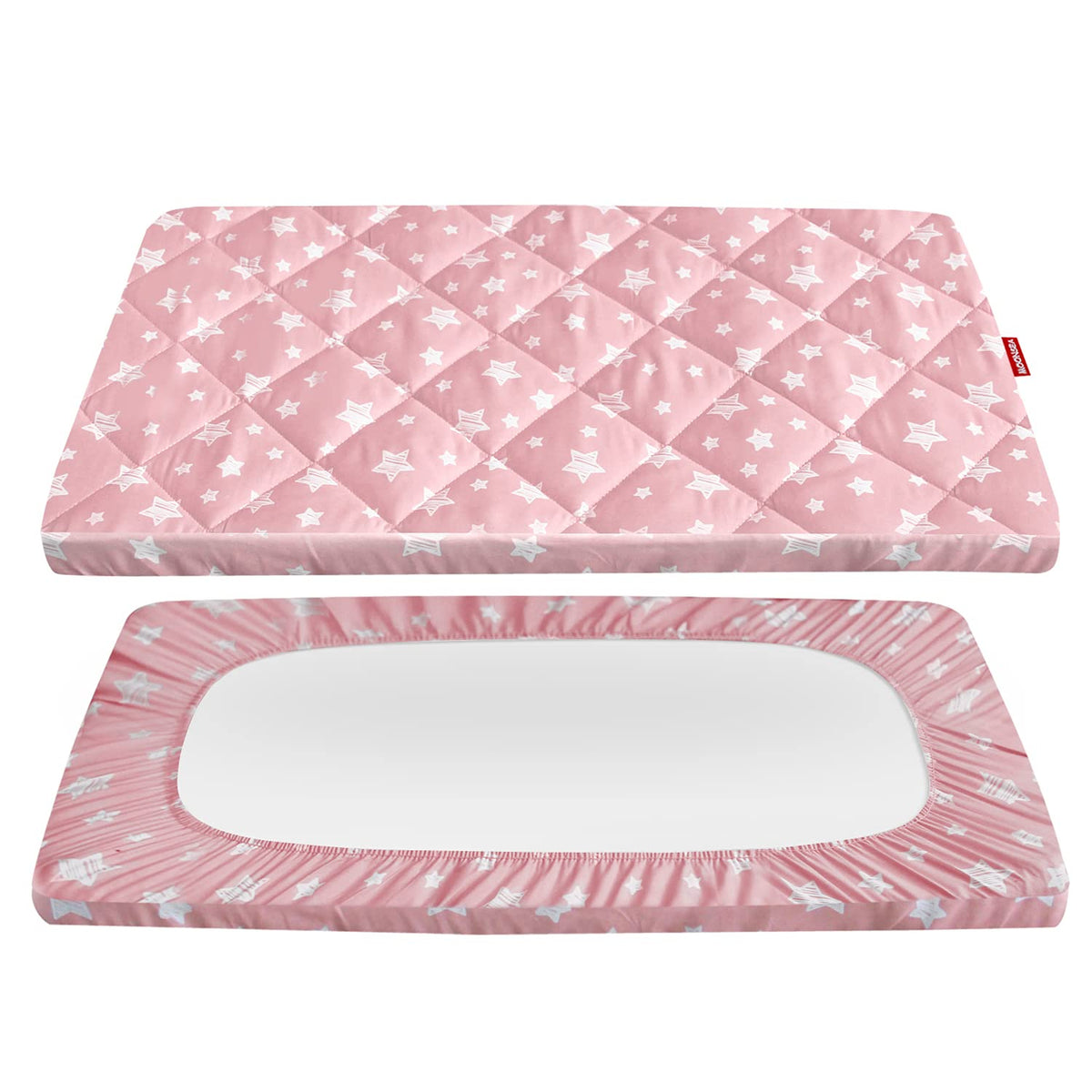 Moonsea Pack N Play Sheets fitted cover snugly fits portable play yards.