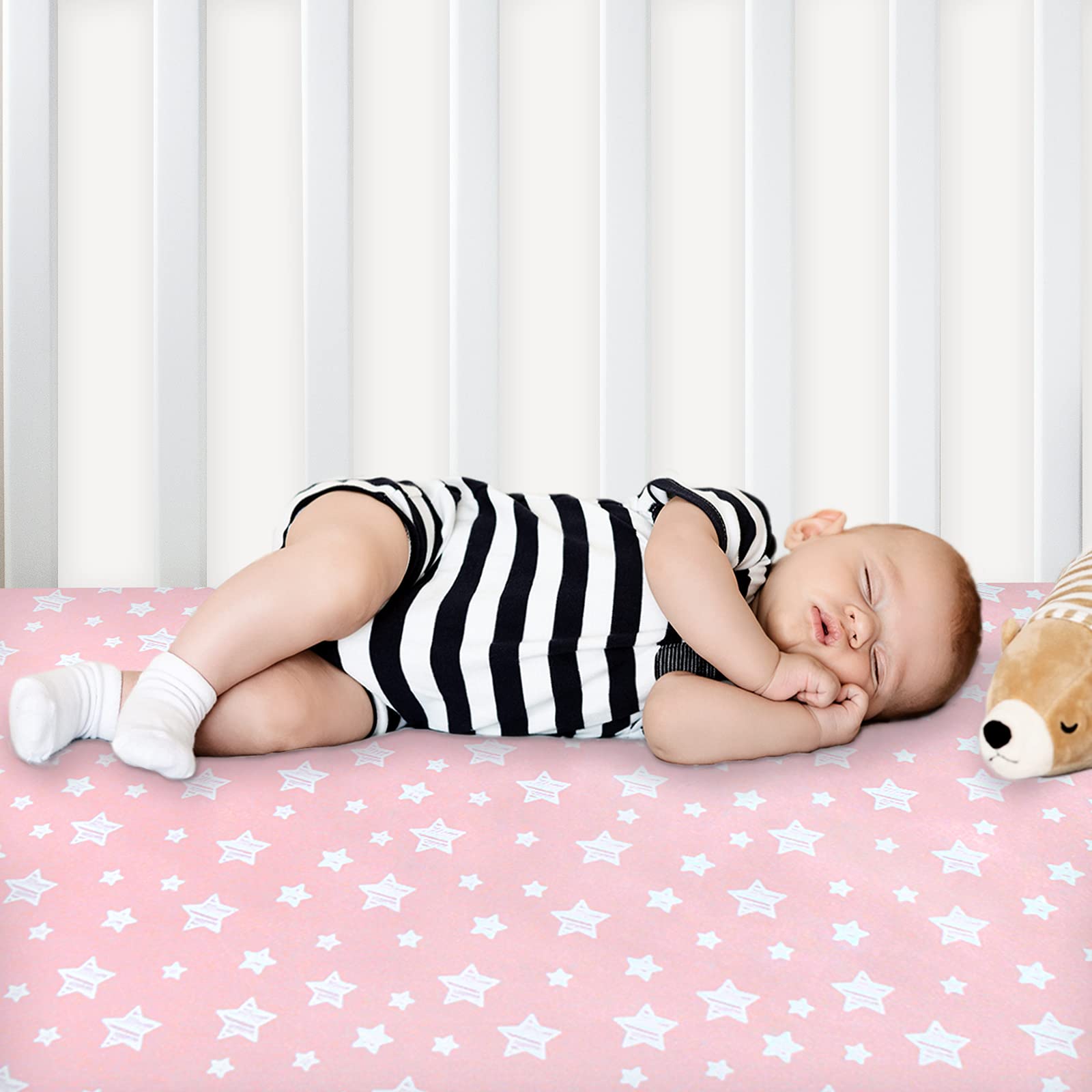 Moonsea pack n play sheets machine washable for easy care