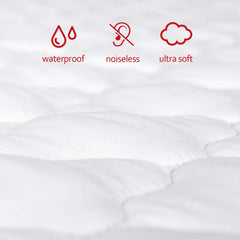 Moonsea sheets quilted padding closeup highlights cushioned softness for playtime every day.