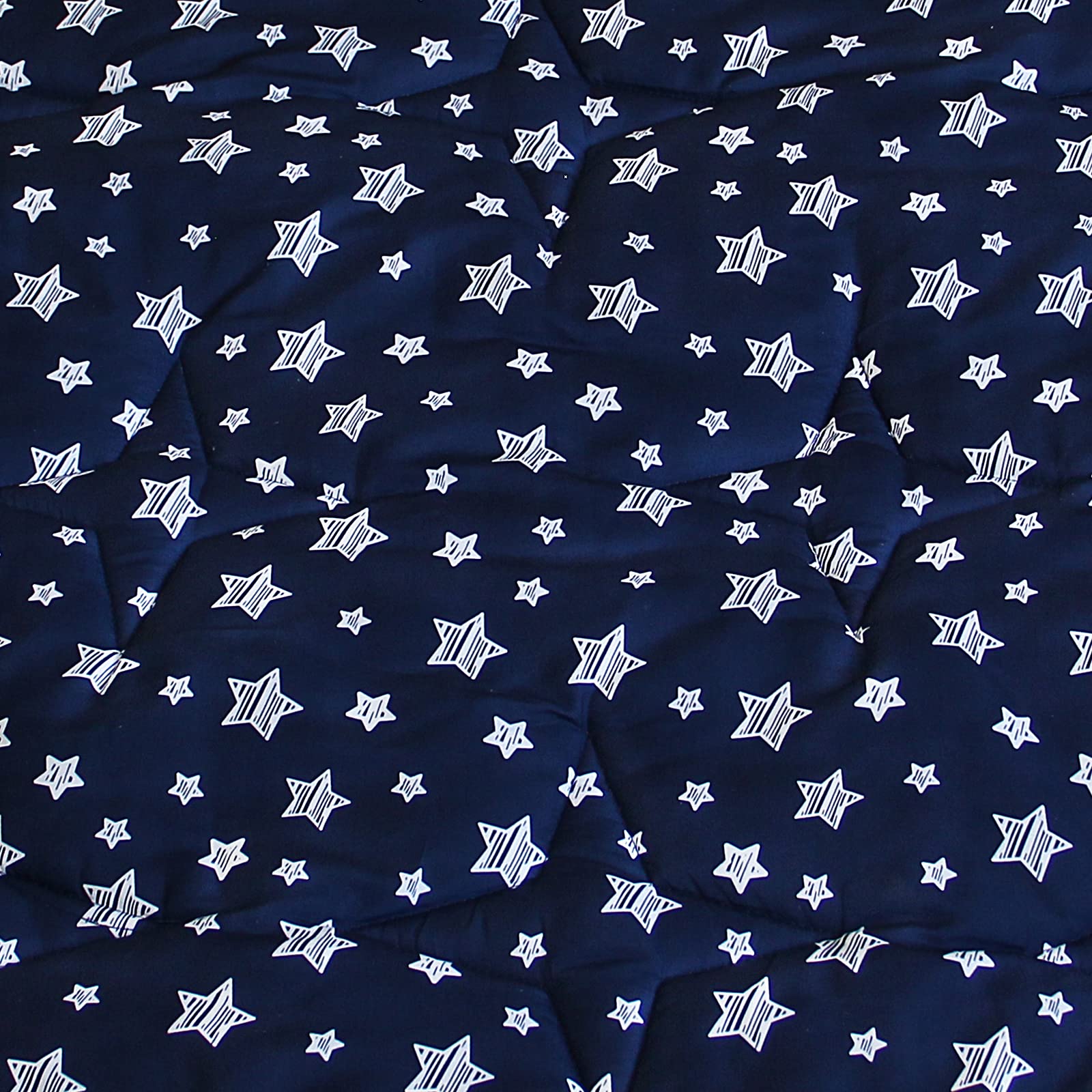 Moonsea Playpen Mat back features non-slip material to keep playtime steady.