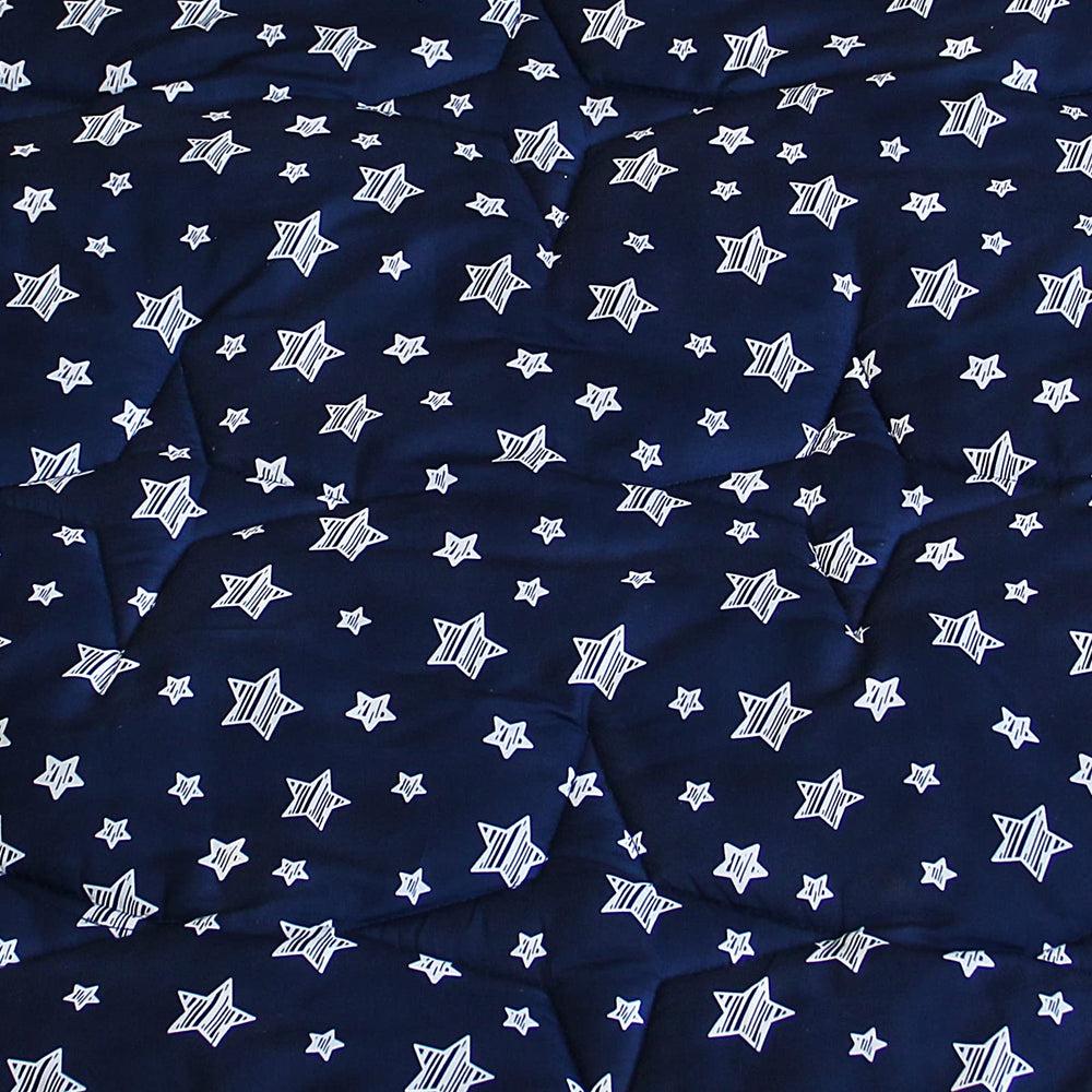 Moonsea Playpen Mat back features non-slip material to keep playtime steady.