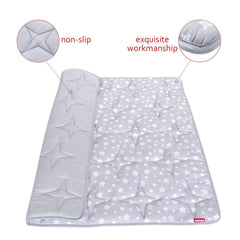 Moonsea playpen mat non-slip back keeps babies safe during play.