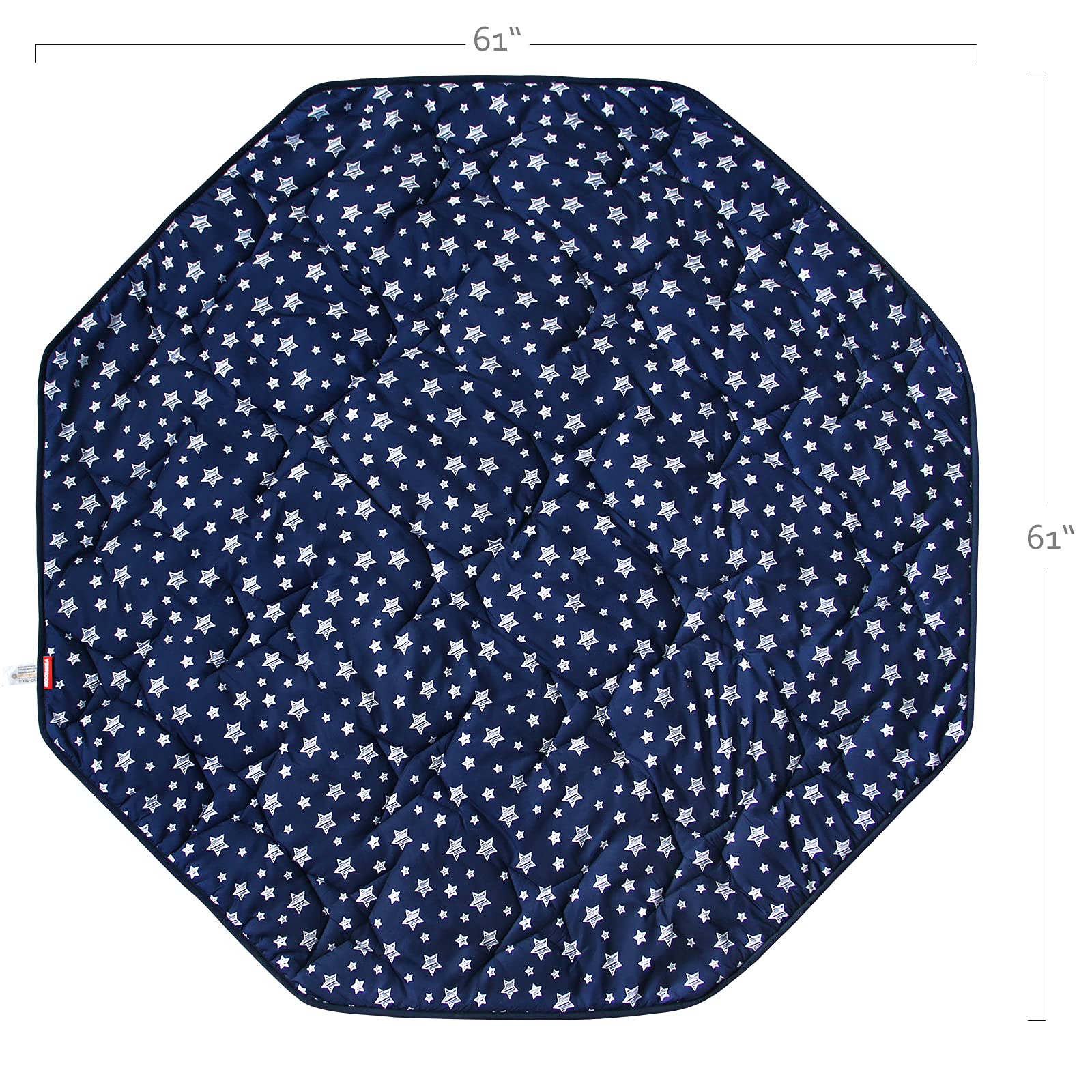 Moonsea Playpen Mat octagon design supports versatile layout for play yards.