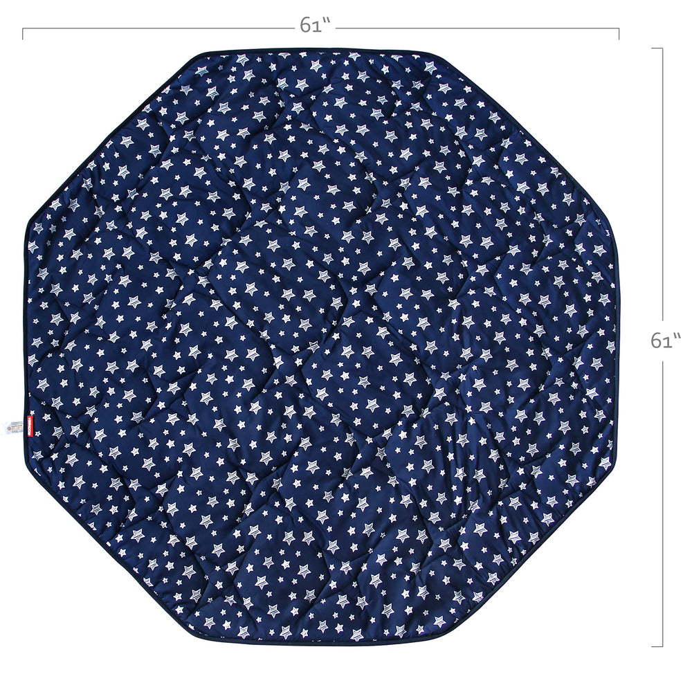 Moonsea Playpen Mat octagon design supports versatile layout for play yards.