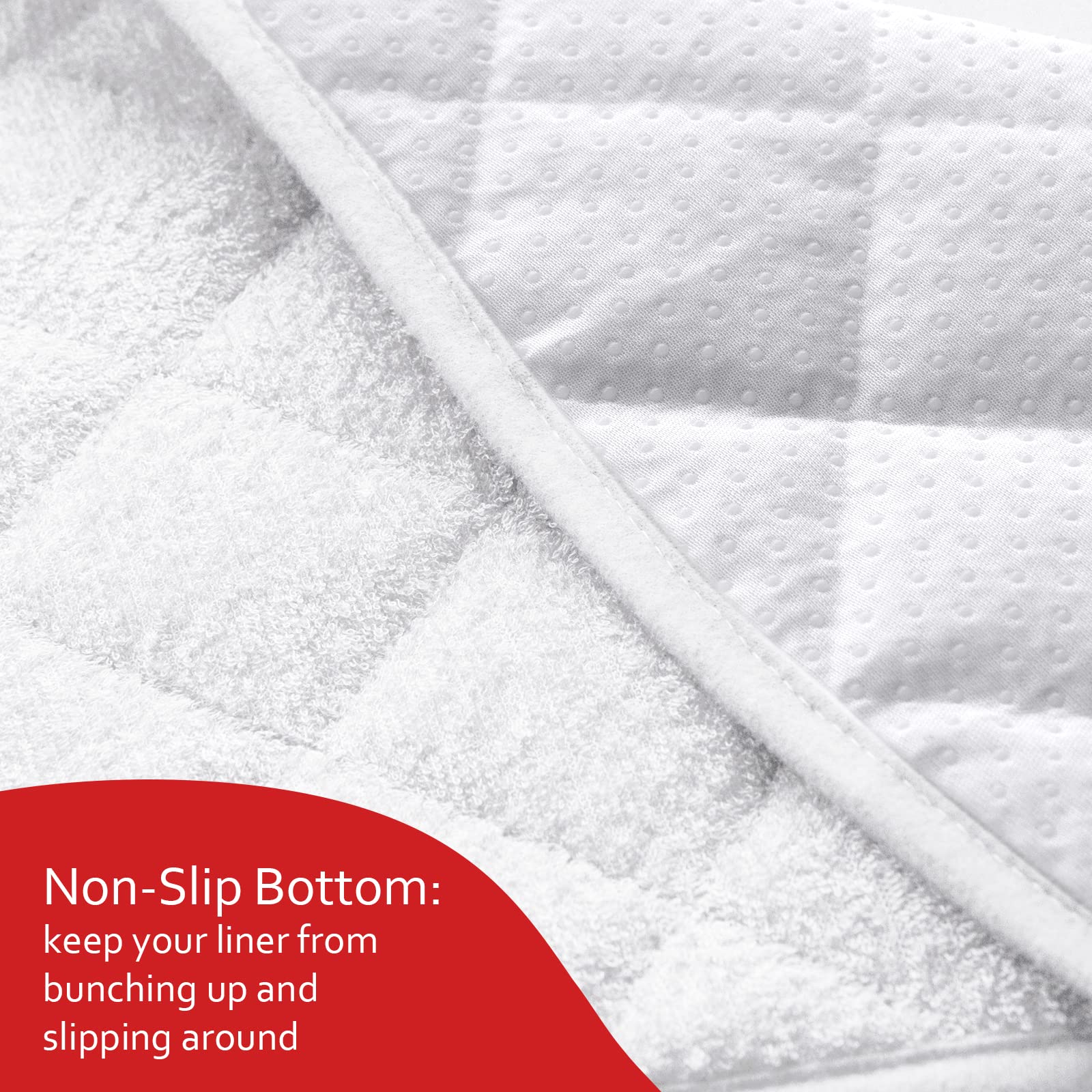 Moonsea soft fabric liner providing gentle feel on baby's skin
