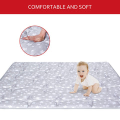 Moonsea soft-padding 50x50 mat provides cushioned crawling play.