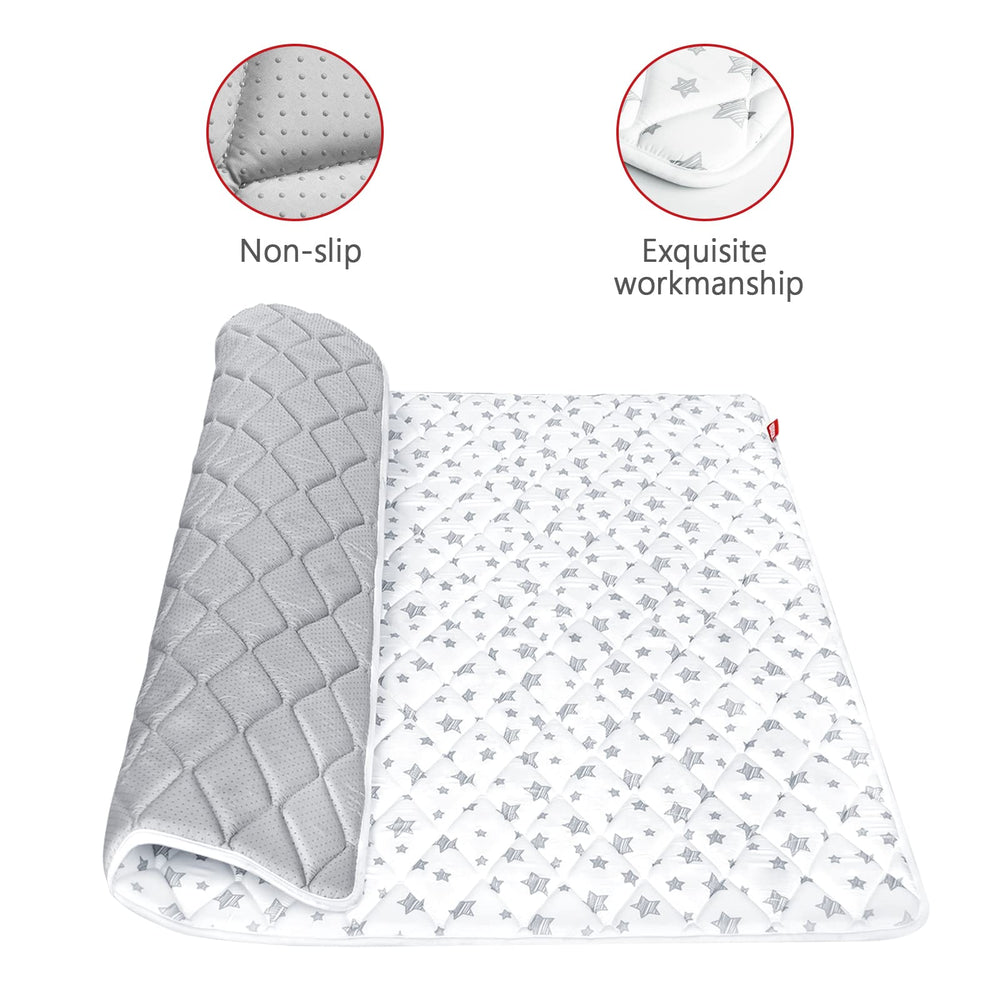 Moonsea soft thick foam cushioning enhances comfort during floor play