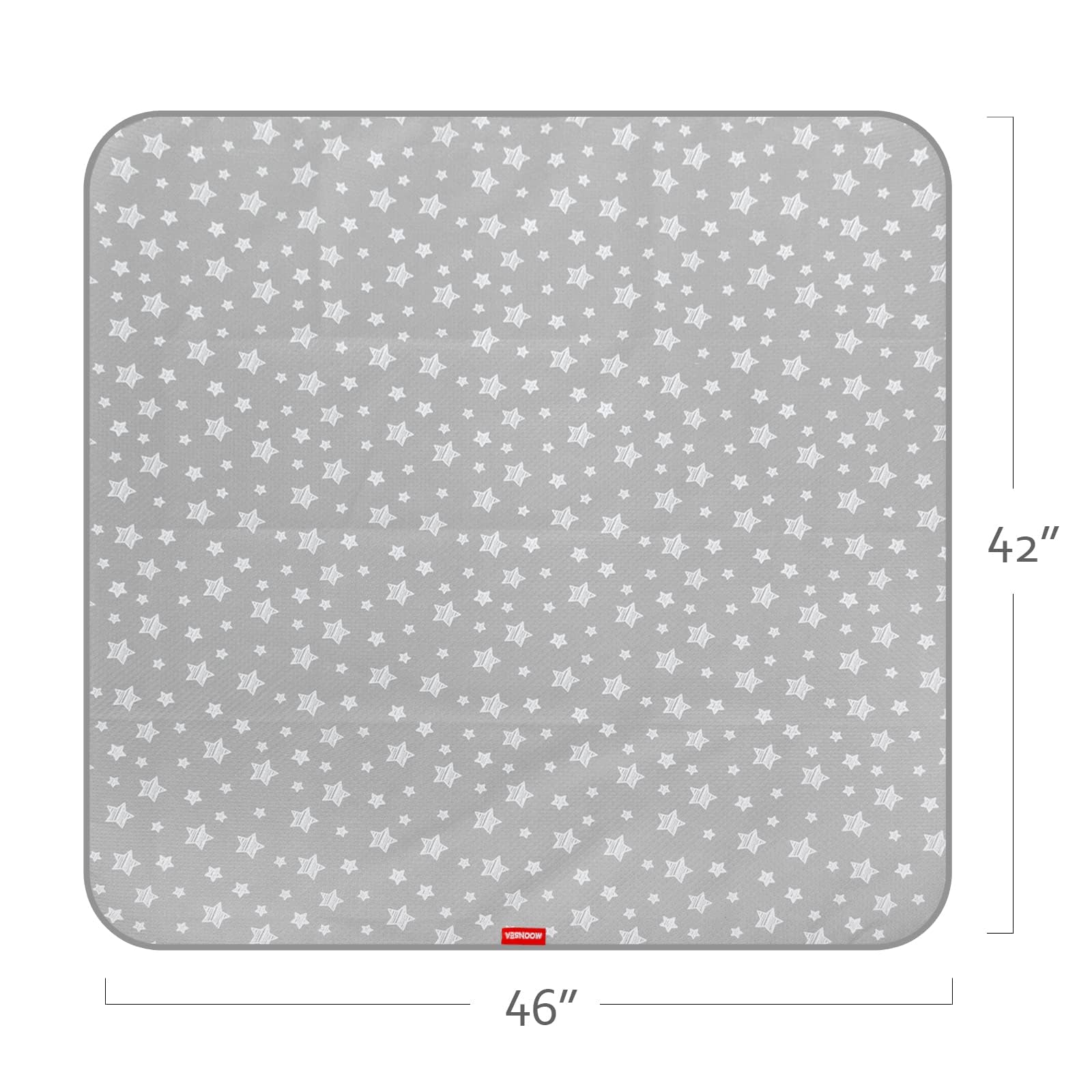 Moonsea Splat Mat folded for portable use and travel-ready storage.