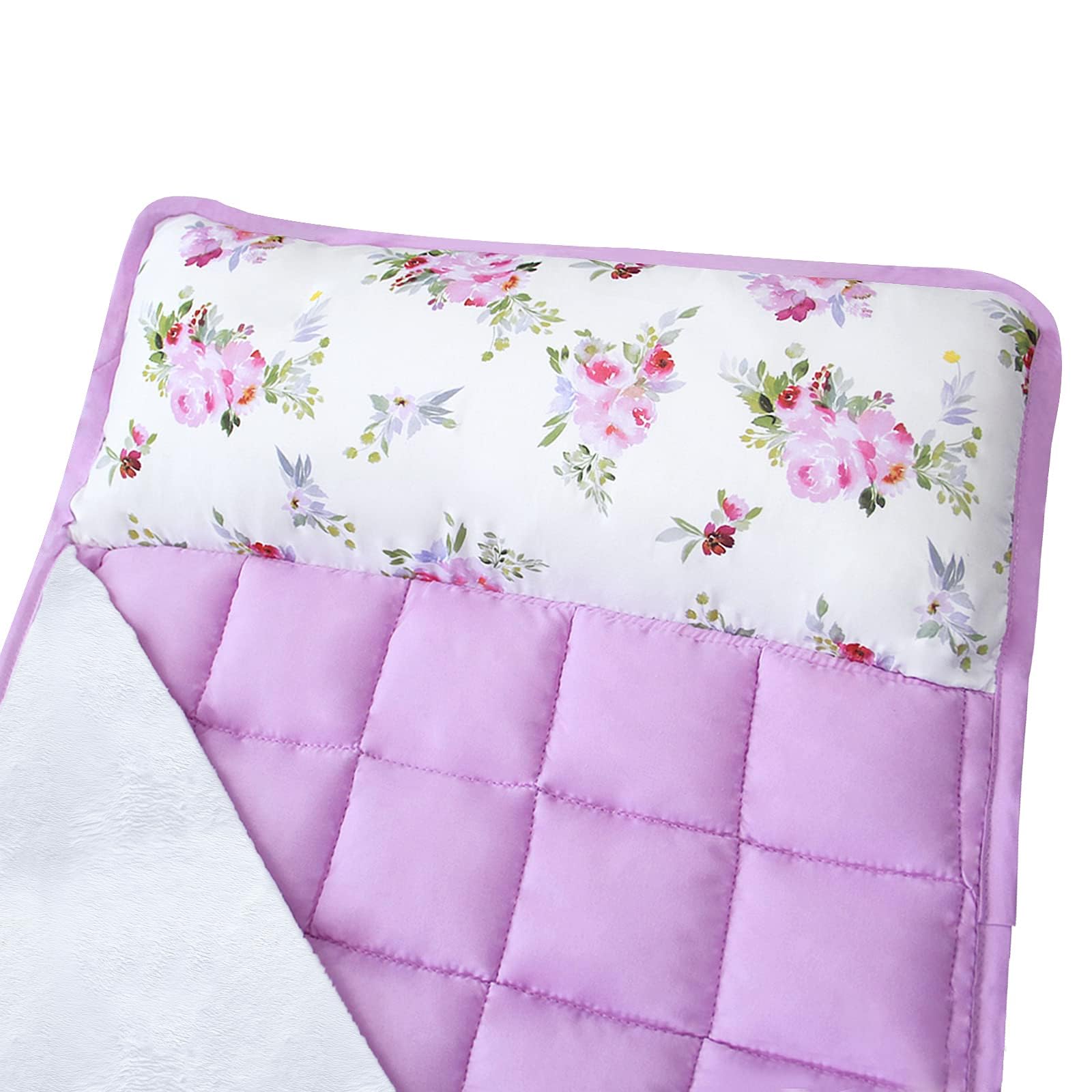 Moonsea nap mat fleece blanket close-up highlights warm plush lining