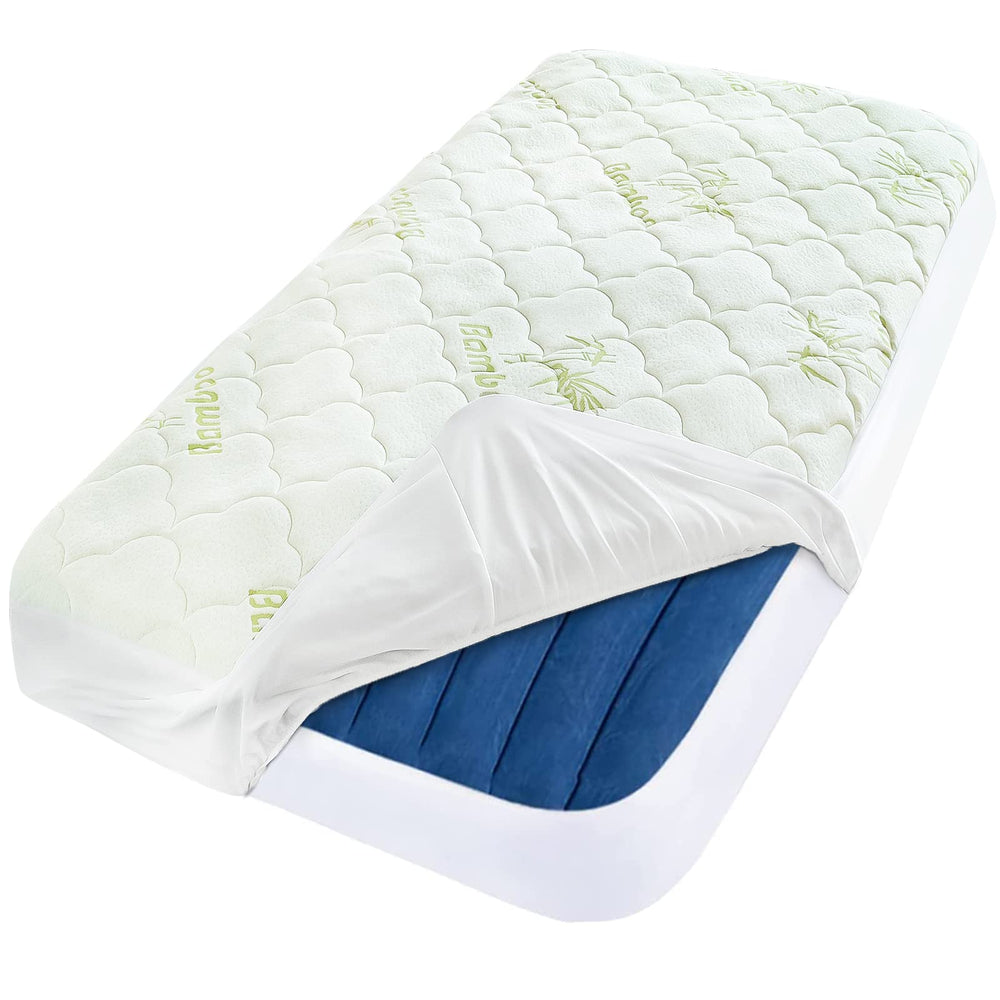 Moonsea Toddler Travel Bed Cover waterproof top layer protects against leaks.