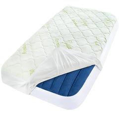 Moonsea Toddler Travel Bed Cover waterproof top layer protects against leaks.