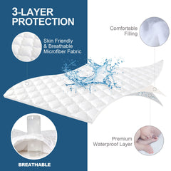 Moonsea plush top provides soft, quiet comfort without crinkle sounds.