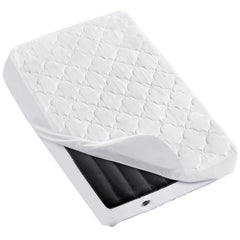 Moonsea toddler travel mattress protector fits SlumberTot beds for on-the-go protection.