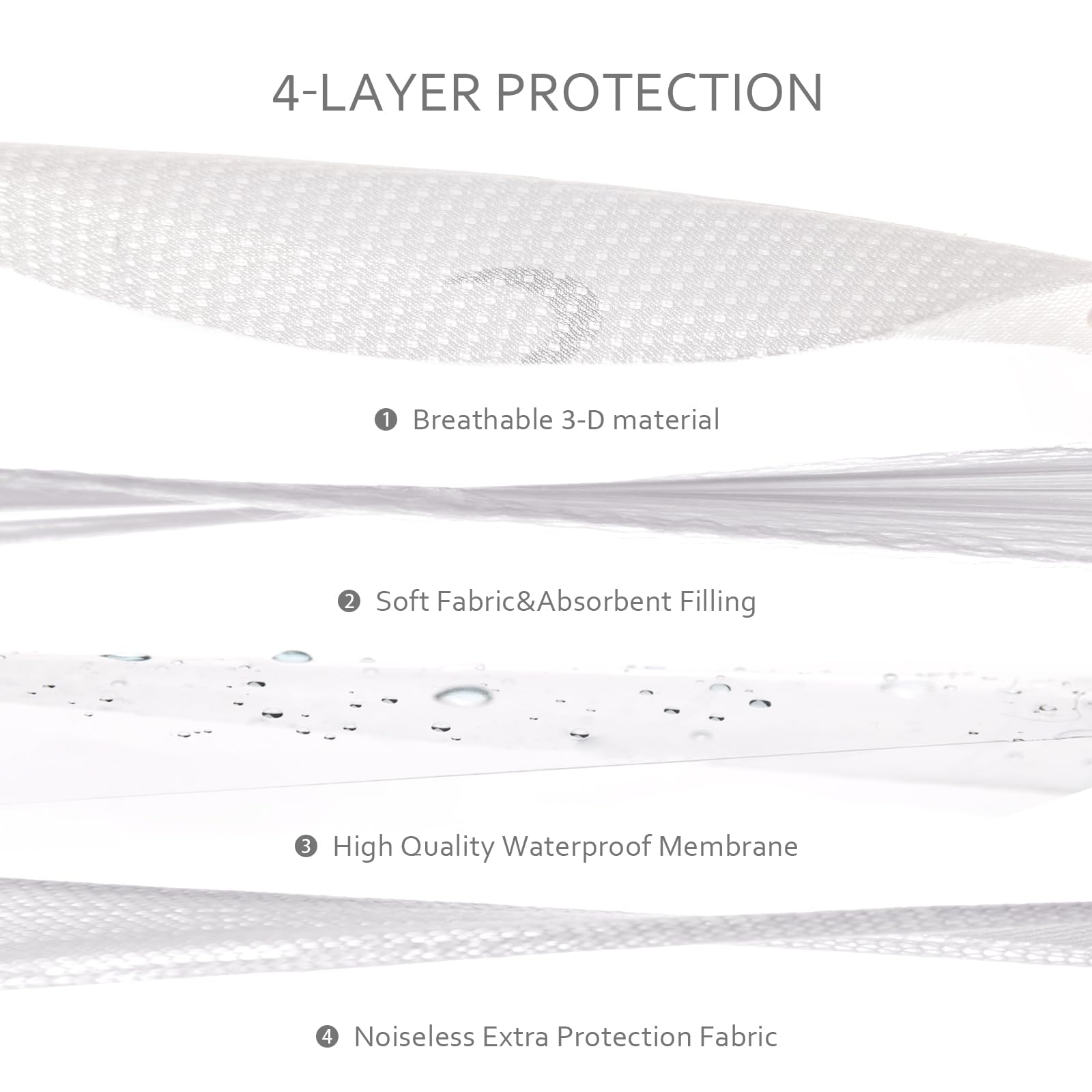Moonsea crib sheet with waterproof lining protects the mattress from spills.