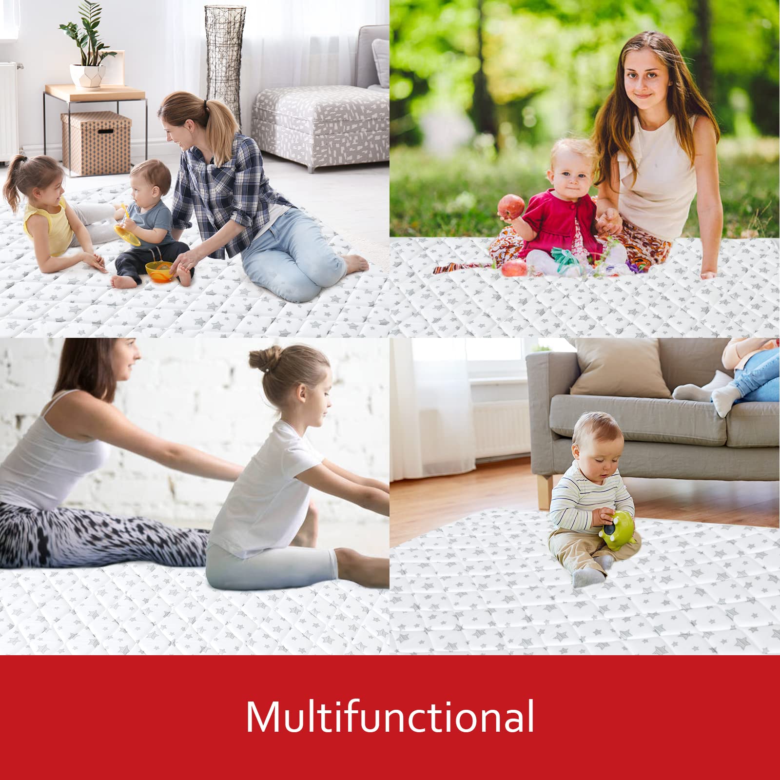 Moonsea vacuum-packed mat; reshape by patting and care instructions