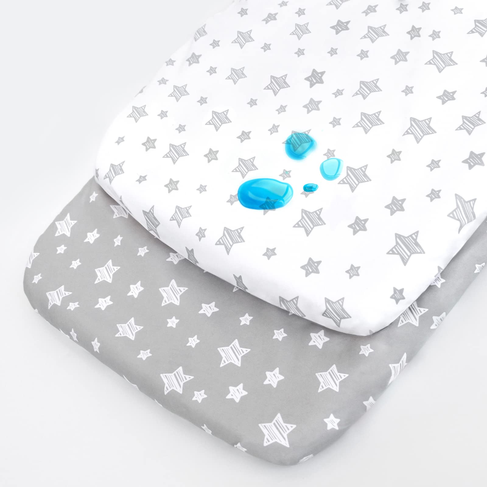 Moonsea waterproof bassinet sheets with Graco Travel Lite fit for secure 31x21 coverage