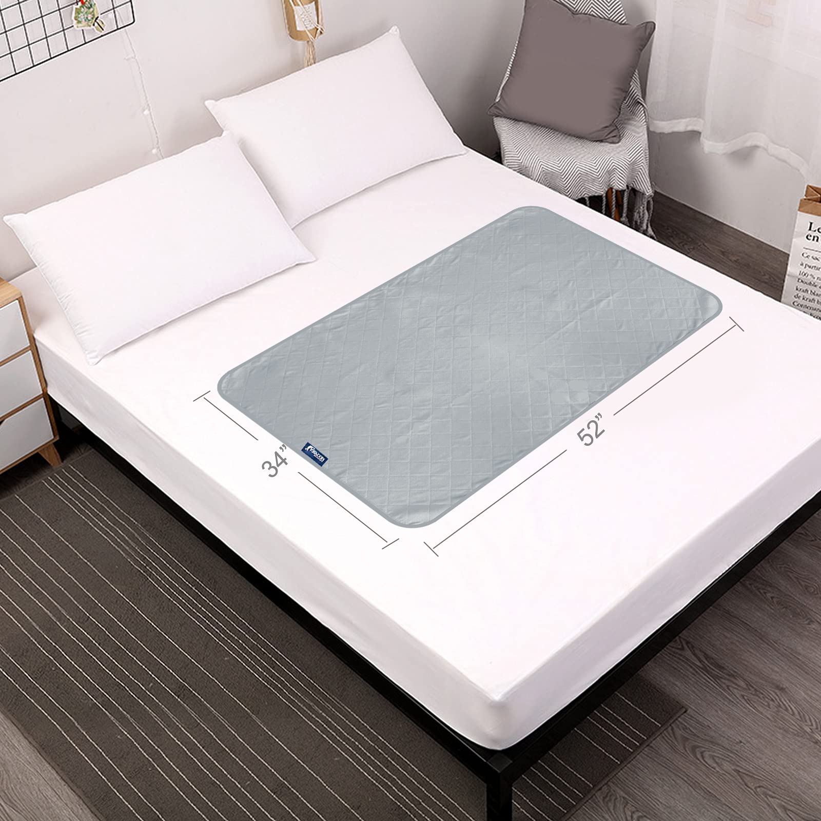 Moonsea washable mattress pad suitable for machine washing and long-lasting softness.