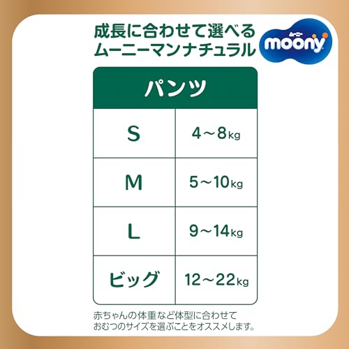 Moony Moonyman Pants M size packaging highlights eco-friendly materials.