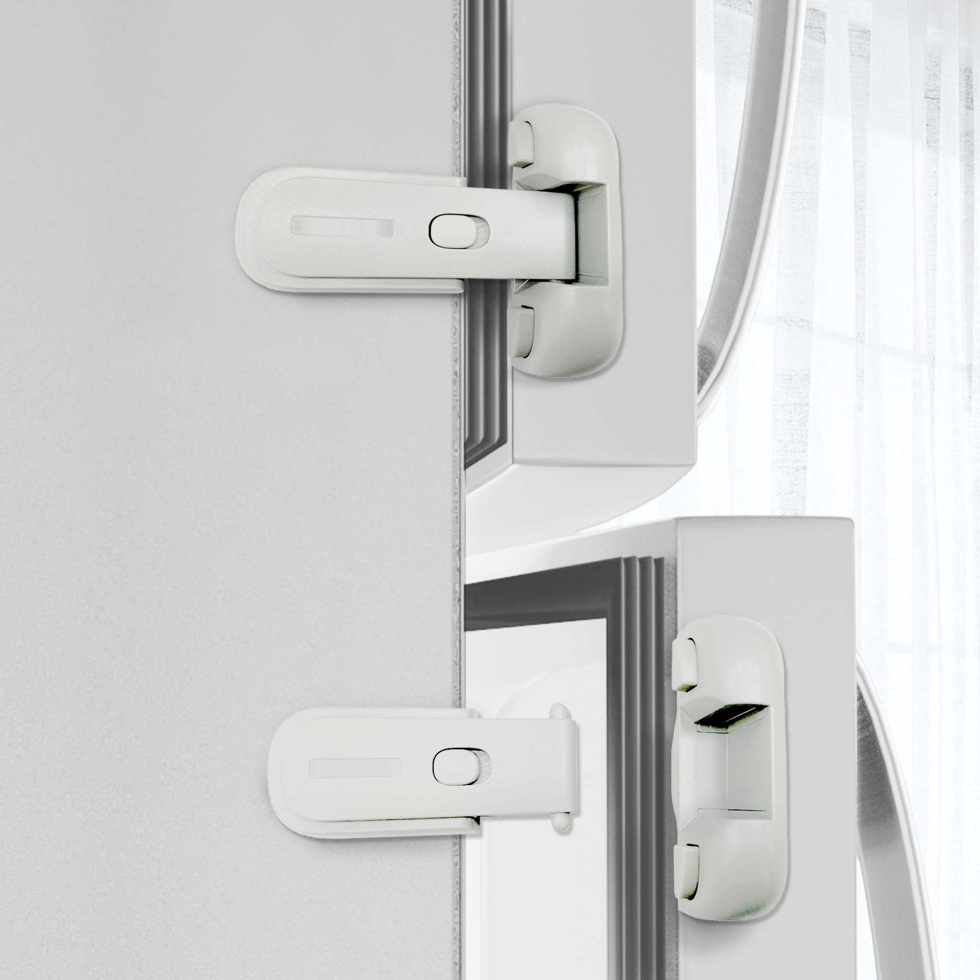 Moonybaby freezer latch close keeps freezer secure and child-safe