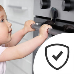Moonybaby oven door lock installation, no tools required, quick setup.