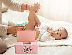 Moorfowl bathroom decor wipes holder pink adds playful charm to the guest bathroom