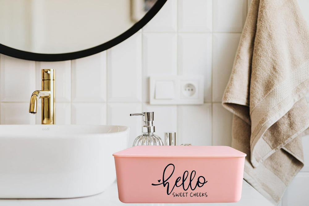 Moorfowl nursery wipes storage pink keeps baby wipes organized