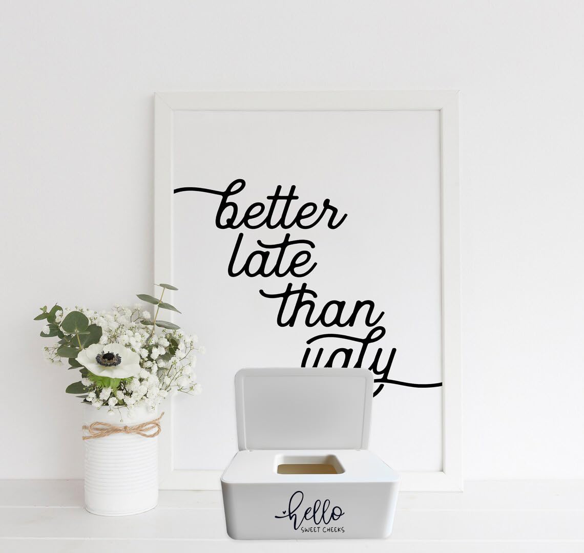Moorfowl Hello Sweet Cheeks quotes bring humor while keeping wipes accessible