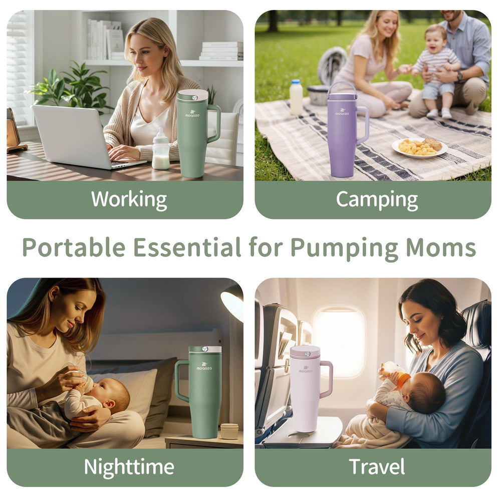 MOQOZO BPA-free inner tube safeguards milk purity.