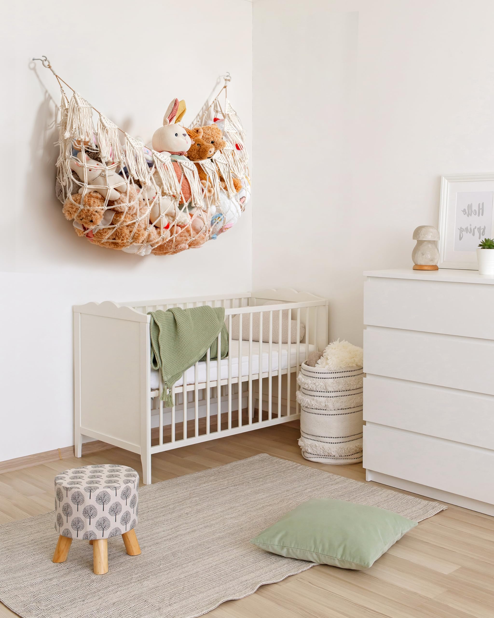 MORCCO space-saving toy storage helps free floor space for playtime.