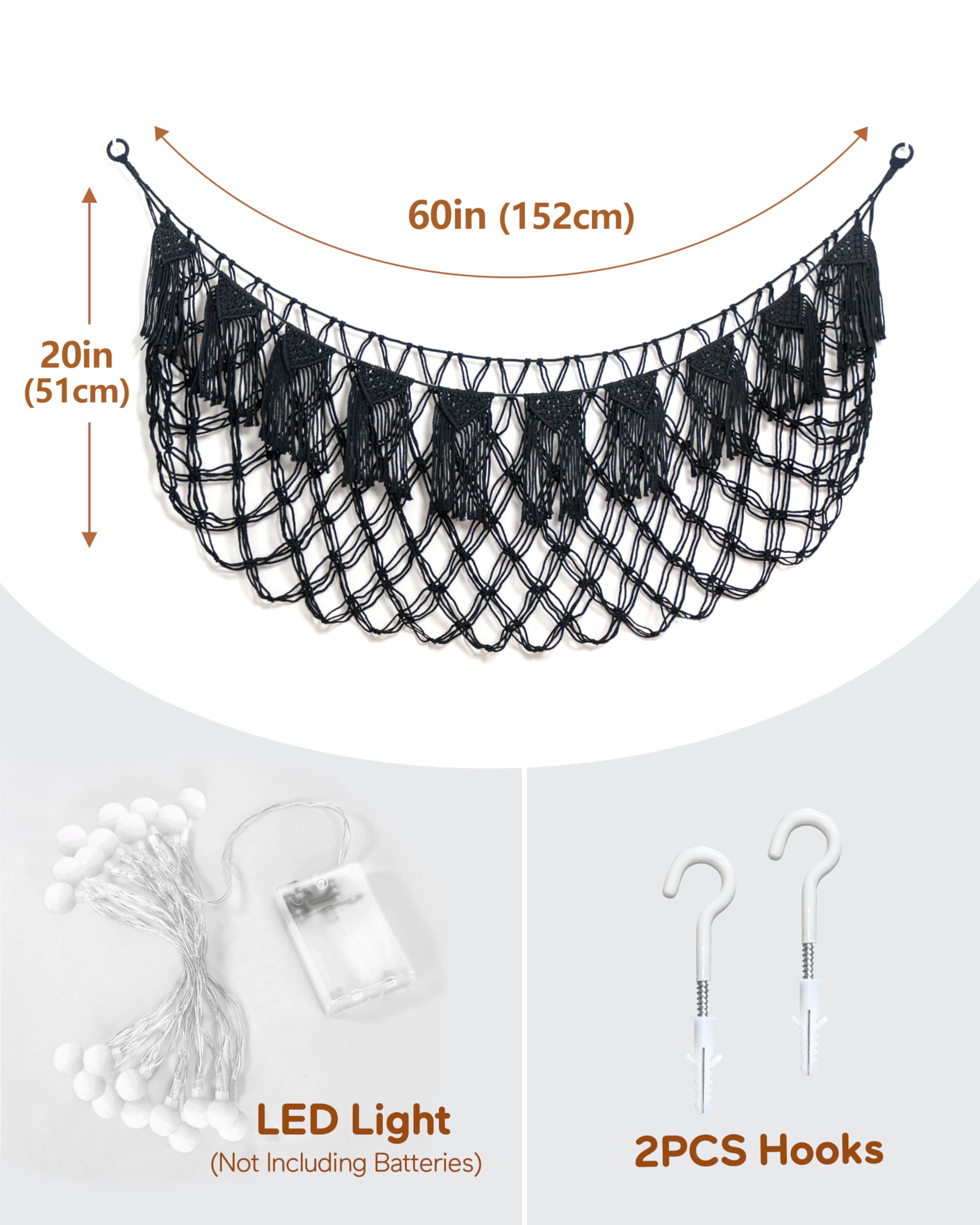 MORCCO cotton rope material ensures a safe, sturdy storage solution for plush toys.