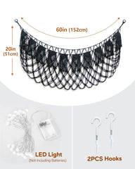MORCCO cotton rope material ensures a safe, sturdy storage solution for plush toys.