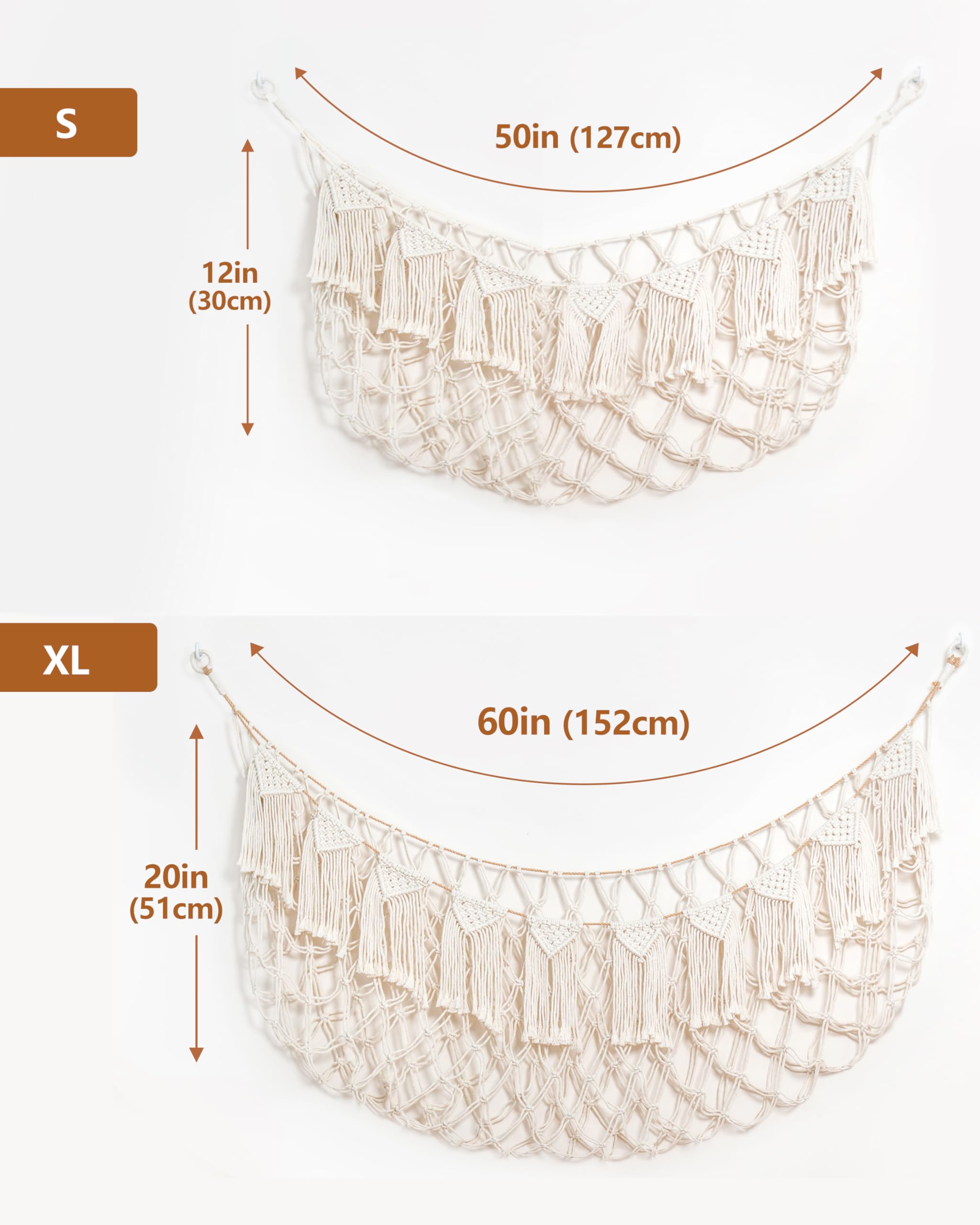 MORCCO white small stuffed animal net blends with nursery decor